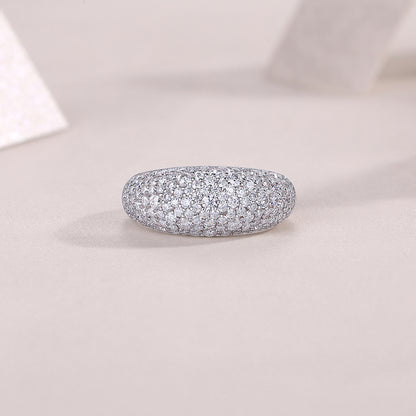 Moonlit Night Stars Moissanite Diamond Ring – S925 Silver