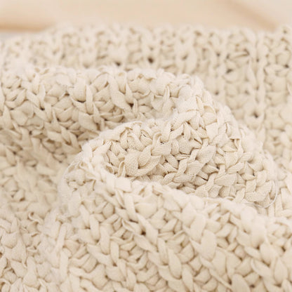 Transparent Organza Bowknot Decoration Knitted Coat