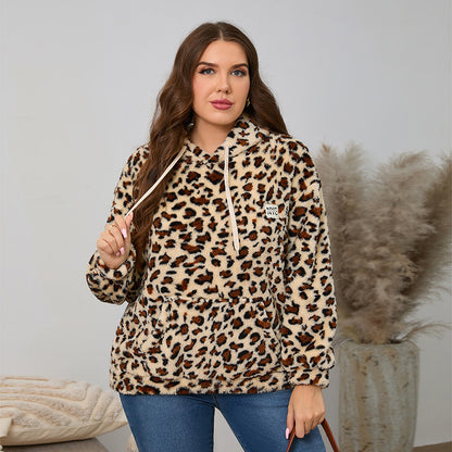 Loose Casual Long Sleeves Plush Large Pocket Top