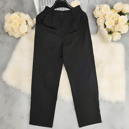 High Waist Fashion All-match Ankle-tied Trousers