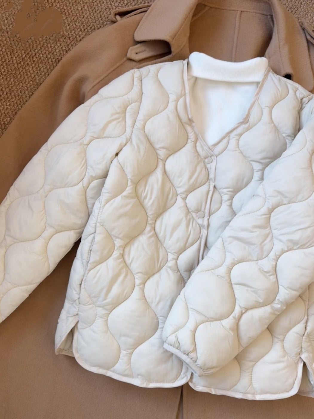 Thermal Slim Fit Lightweight Cotton Coat Jacket