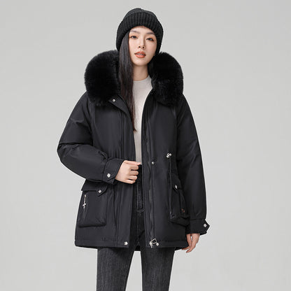 Hooded Padded Cotton Coat Women