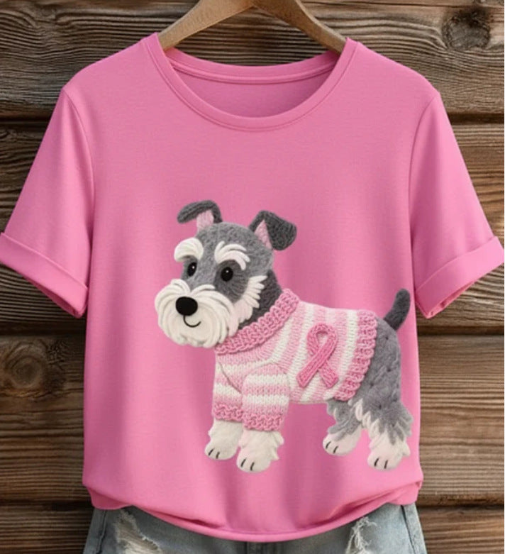 Loose Casual Animal Women's Tops Digital Printed T-shirt