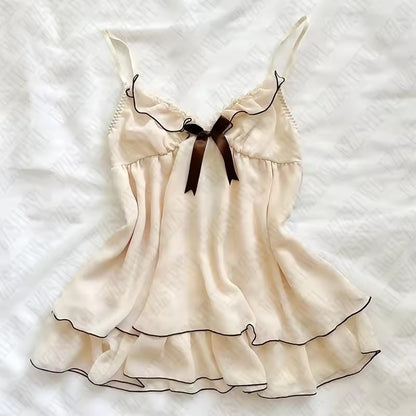 French Sweet Girl Slim Fit Backless Fashion Casual Sling