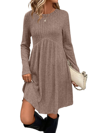 Women's Dress Bohemian Brushed Sunken Stripe