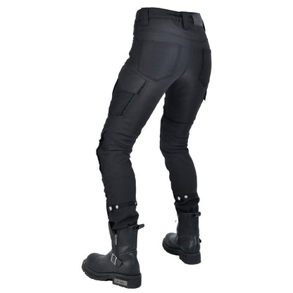 Motorcycle Waterproof Fleece Lined Thickened Drop-resistant Cycling Pants
