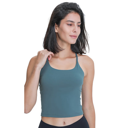 Simple Camisole Sports Abdominal Exercising Band Chest Pad Beauty Back Yoga Vest