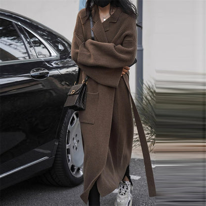 Gentle Soft Glutinous Loose Knitted Cardigan Overcoat