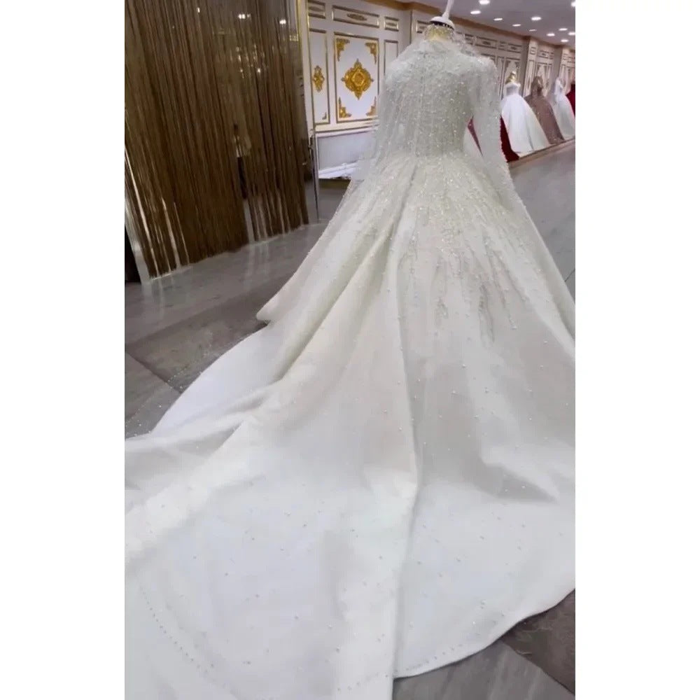 Bride Owner Wedding Dress Trailing Wedding Pettiskirt