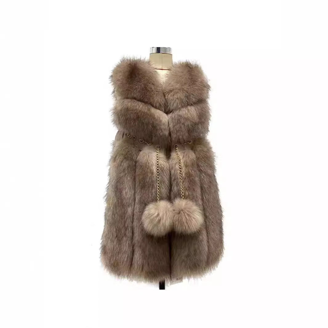 Women's Autumn And Winter Warm Fur Vest