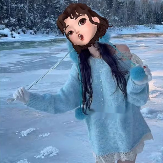 Women's Lace Bow Lace-up Shoulder Top