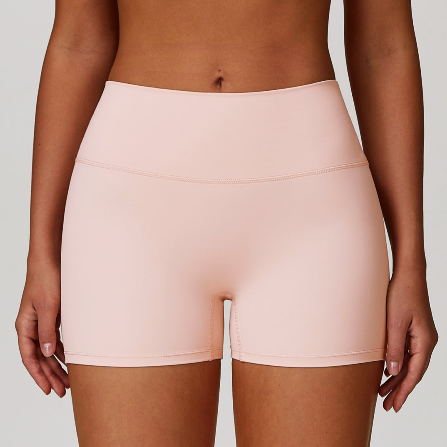 Brushed Tight High Waist Yoga Shorts For Women