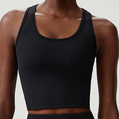 Tennis Suit Vest Women's Plus Size Fitness Running Exercise With Chest Pad