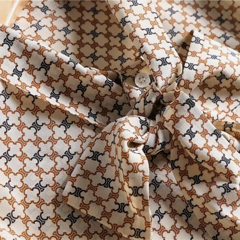 French Style Hong Kong Style Loose Shirt Chic Top