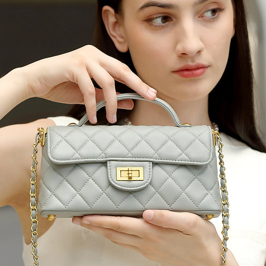 Light Luxury Fashion Womens Genuine Leather Shoulder Crossbody Bag