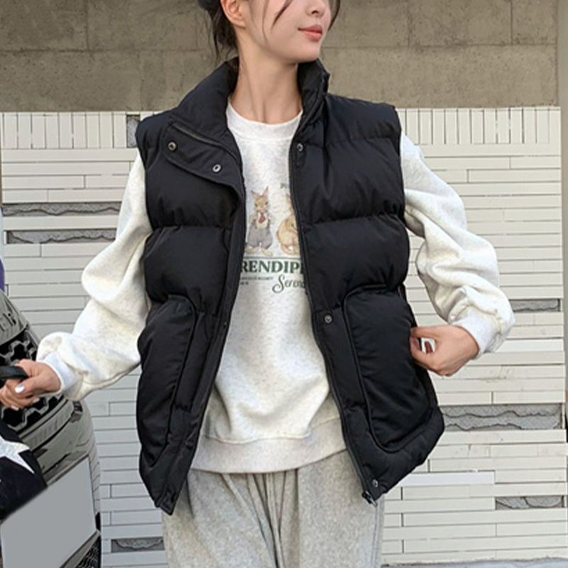 Design Warm Stand Collar Waistcoat Vest