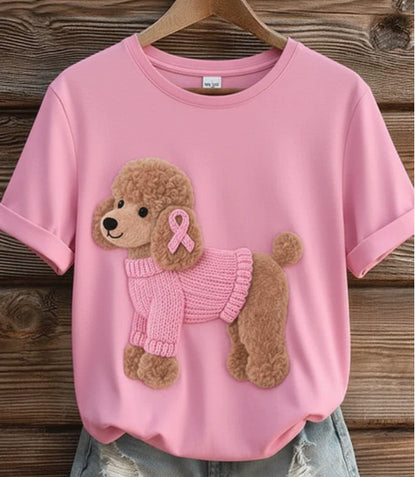 Loose Casual Animal Women's Tops Digital Printed T-shirt