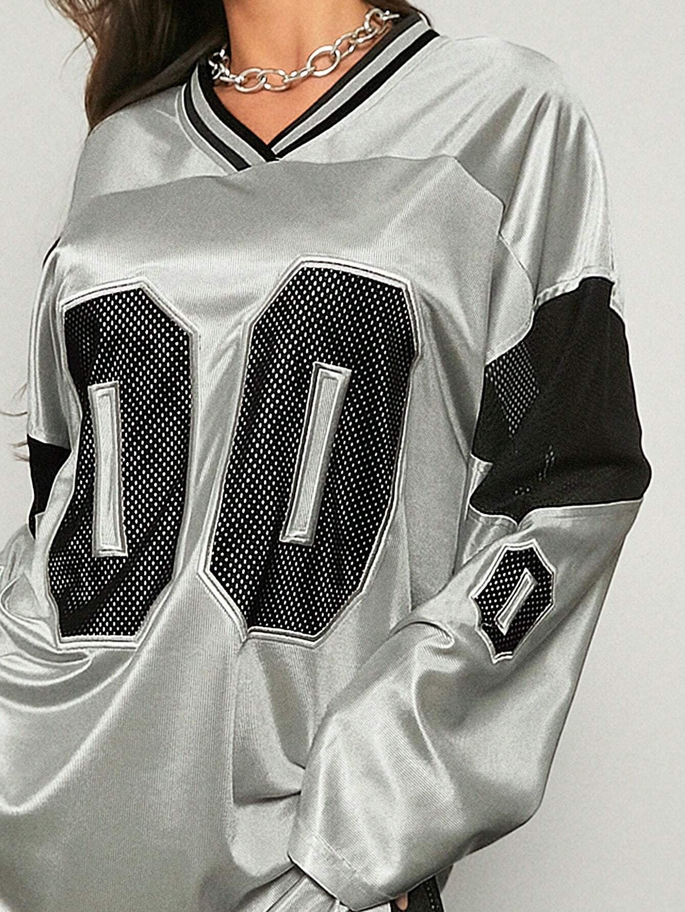 Dopamine Digital Printed Loose Long Sleeves Women's Top