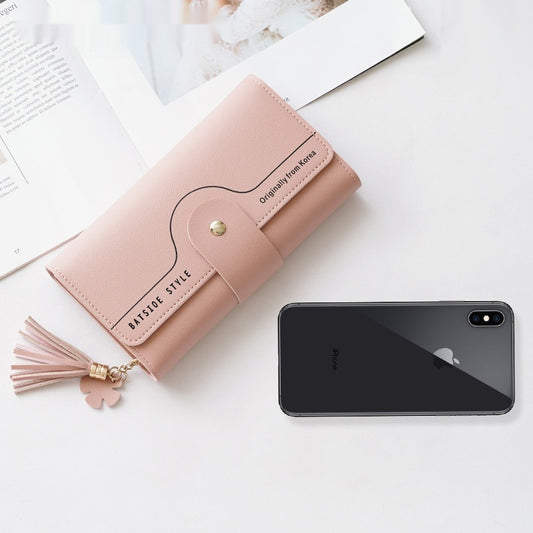 Geometric Letter Buckle Clutch Bag With Tassel And Petal Design For Young Women