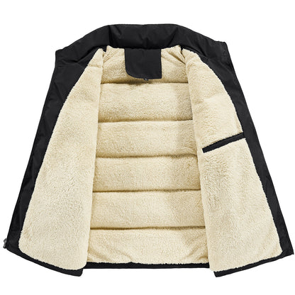 Warm Stand Collar Casual Sleeveless Waistcoat Top For Men