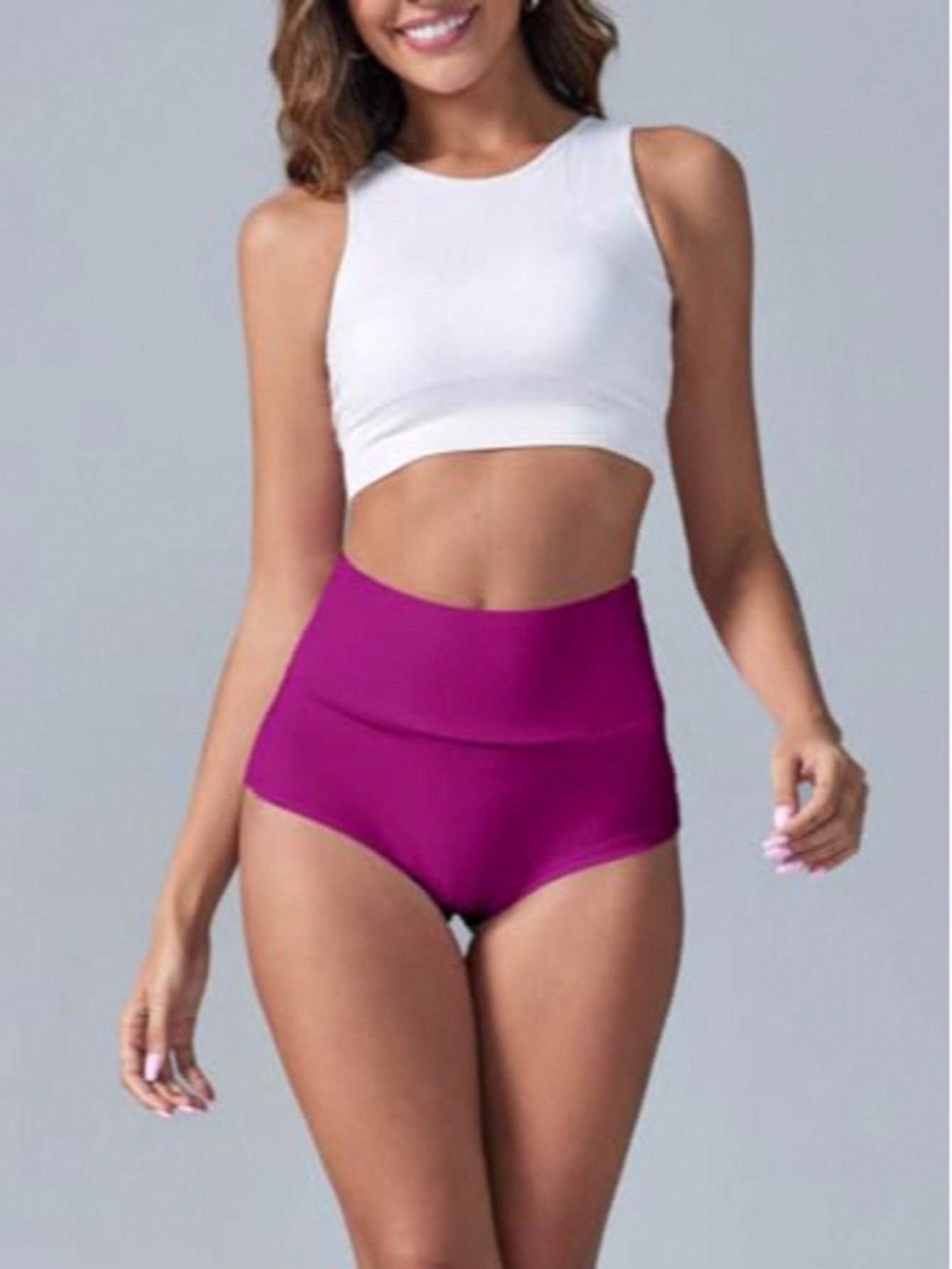 BZB Women's High Waist Yoga Shorts Gym Workout Booty Dance Hot Pants Athletic Butt Lifting Sports Leggings