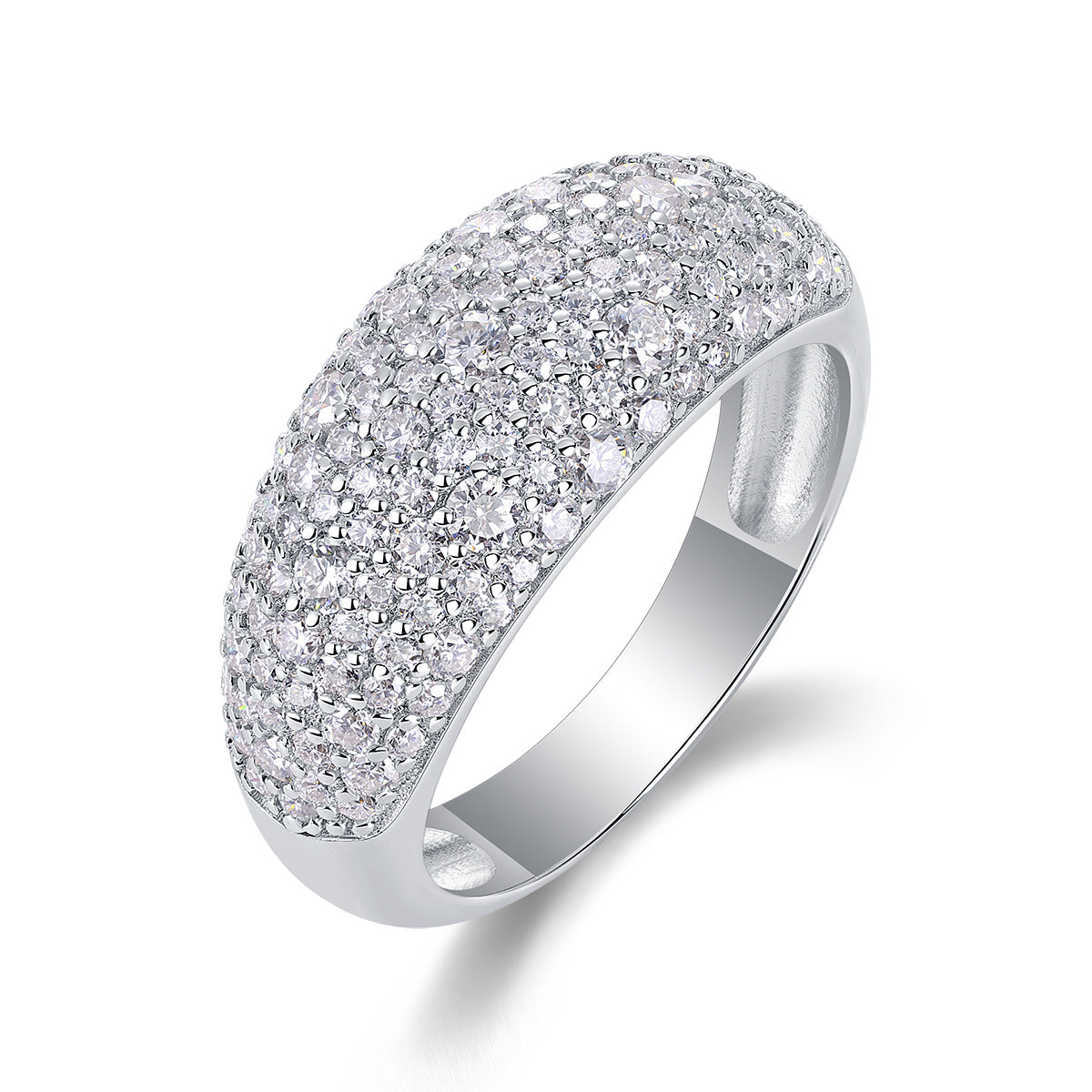 Moonlit Night Stars Moissanite Diamond Ring – S925 Silver