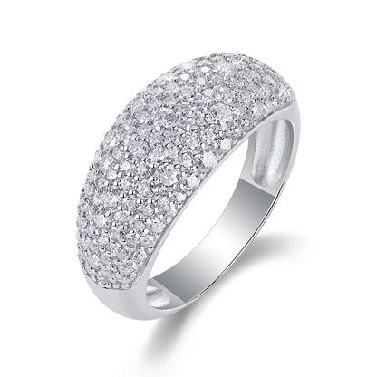 Moonlit Night Stars Moissanite Diamond Ring – S925 Silver