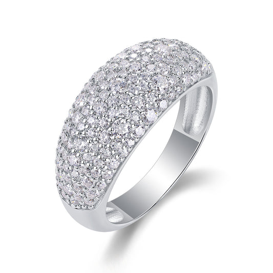 Moonlit Night Stars Moissanite Diamond Ring – S925 Silver