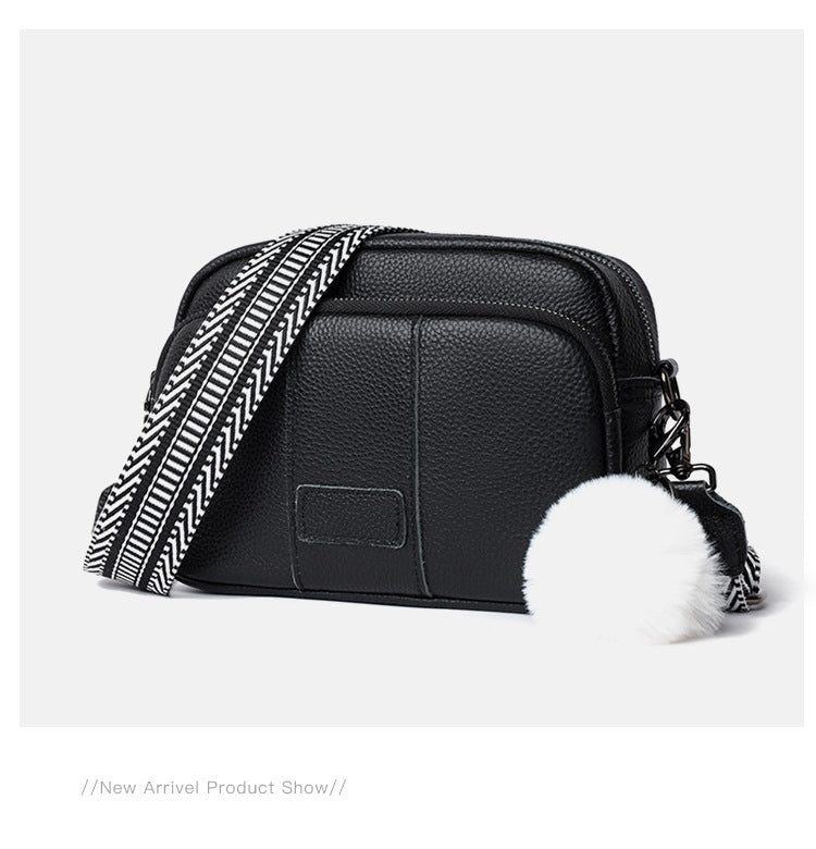 Genuine Leather Womens New Trendy Fashionable Versatile Single-shoulder Bag