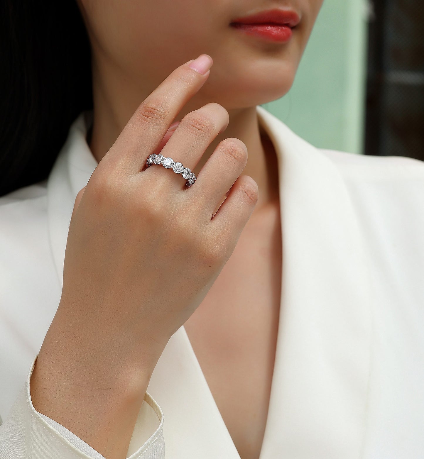 Dazzling Moments Moissanite Jewelry Accessory Set