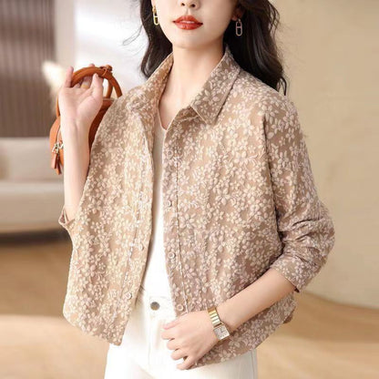 Leisure Baseball Uniform Jacket Cardigan Top