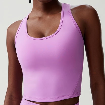 Tennis Suit Vest Women's Plus Size Fitness Running Exercise With Chest Pad