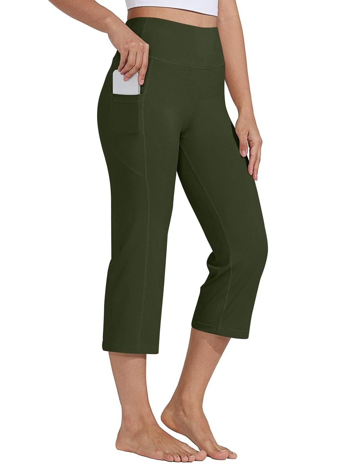 Women's Sports Yoga Waist Of Trousers Head Built-in Changing Bag