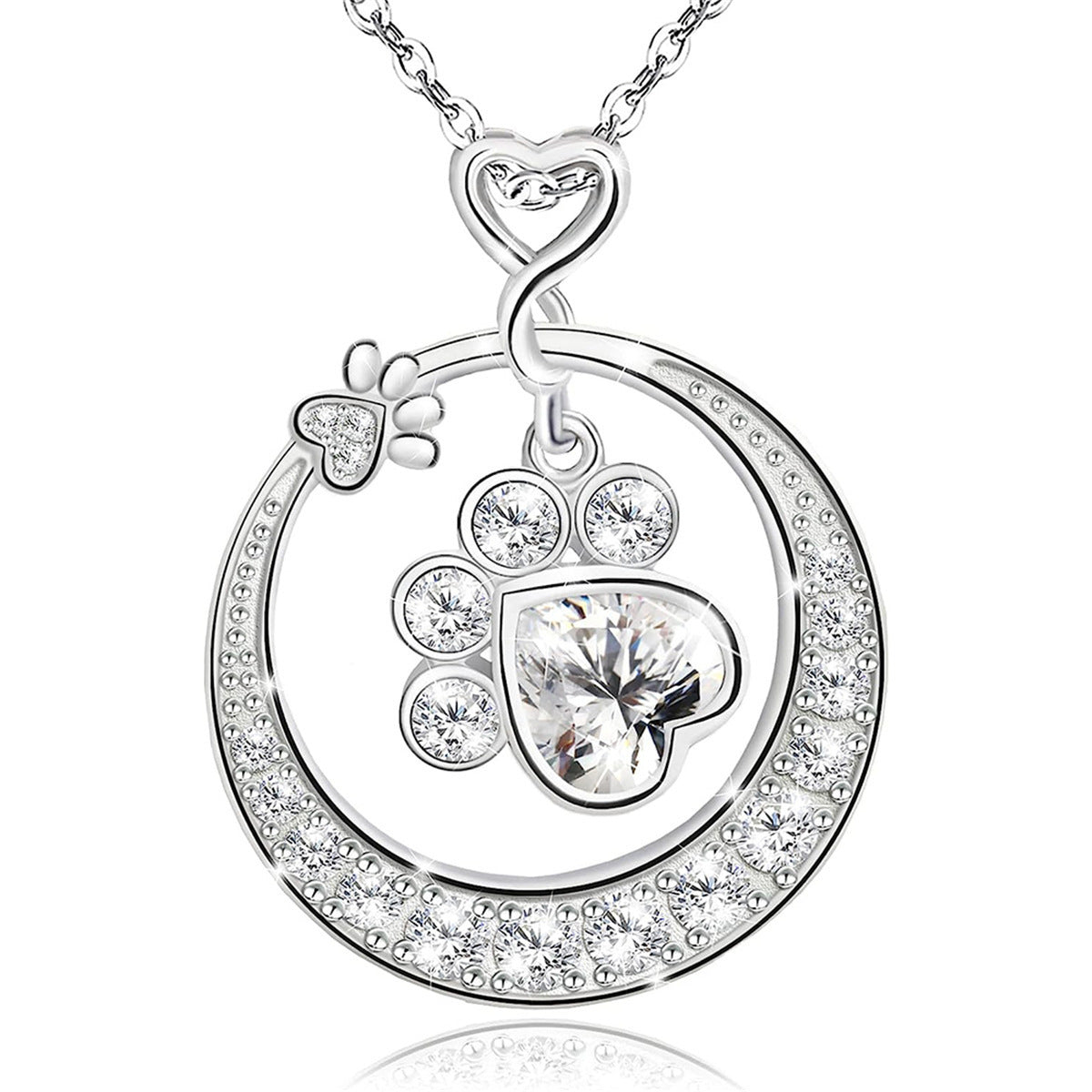 Disc Diamond Star Moon Smart Necklace