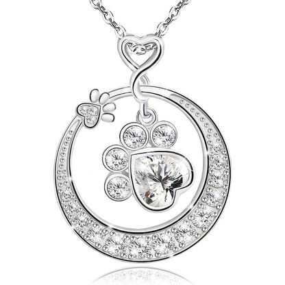 Disc Diamond Star Moon Smart Necklace