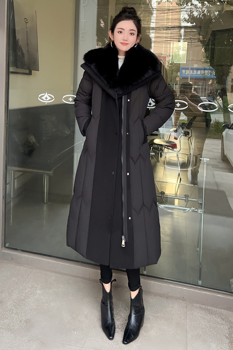 Temperament Plus Size Fashionable Elegant Cotton-padded Jacket