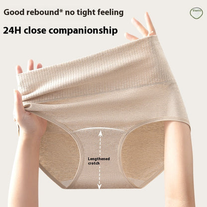 High Waist 60 Colored Cotton Antibacterial Belly Contracting Large Size