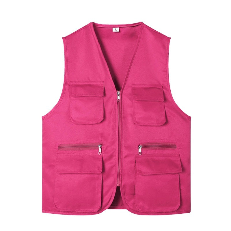 Multi-pocket Vest Volunteer Work Clothes Activity