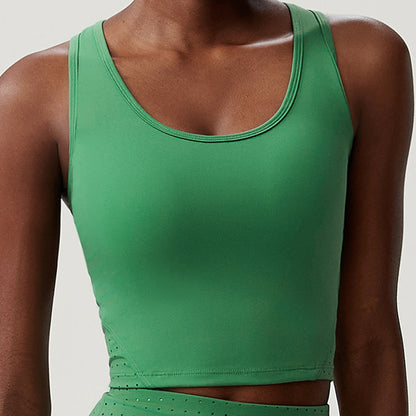 Tennis Suit Vest Women's Plus Size Fitness Running Exercise With Chest Pad