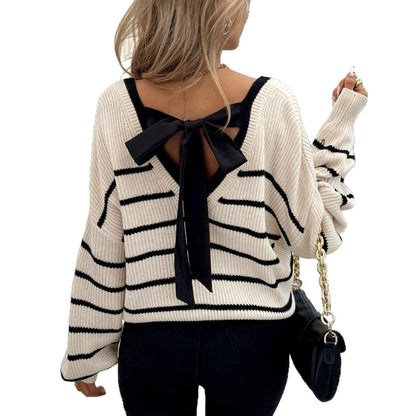 Summer Fat Sister Belly Covering Idle Style Chic Striped Top