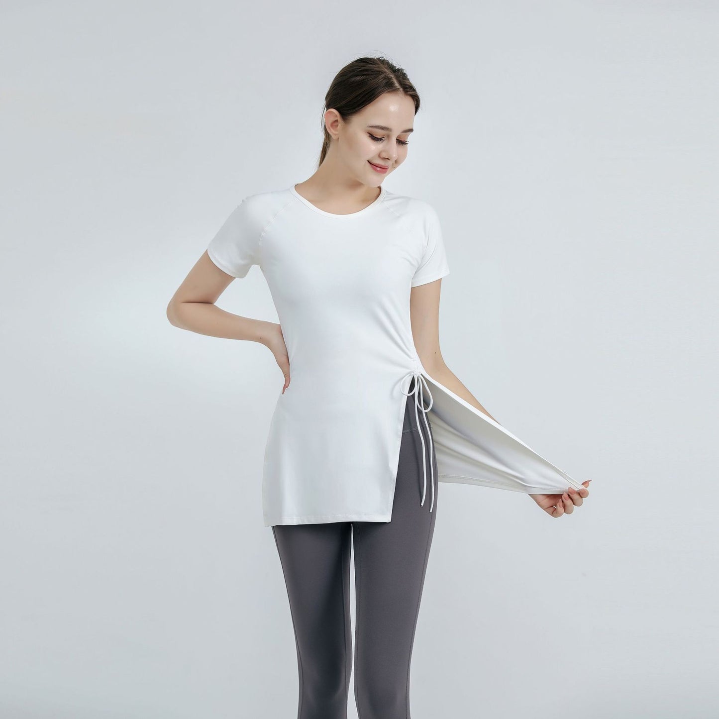 Short Sleeve Loose Quick-drying Women's Running Exercise T-shirt