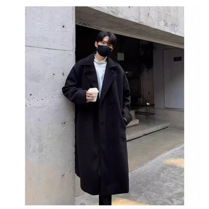 Winter Woolen Coat Men's Mid-length