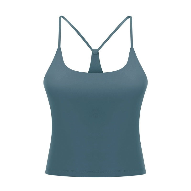 Simple Camisole Sports Abdominal Exercising Band Chest Pad Beauty Back Yoga Vest