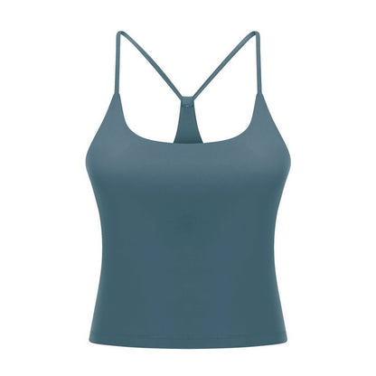 Simple Camisole Sports Abdominal Exercising Band Chest Pad Beauty Back Yoga Vest