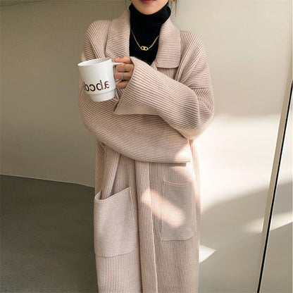 Gentle Soft Glutinous Loose Knitted Cardigan Overcoat