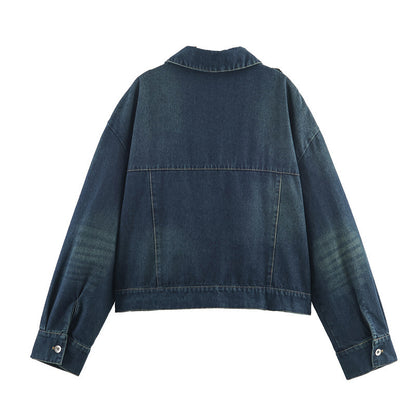 Short Slimming Denim Jacket Casual Jeans