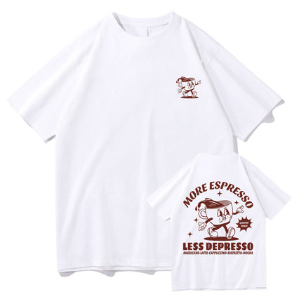 More Espresso Less Depression T-shirt Ancient Pattern Men And Women