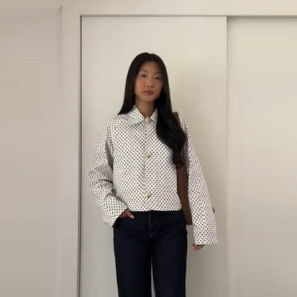 Women's Temperament Commute Lapel Double-sided Short Jacket