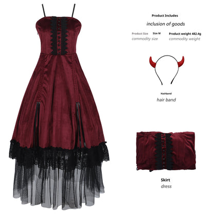 Vampire Dark Gothic Witch Stage Cosplay Party Clothes