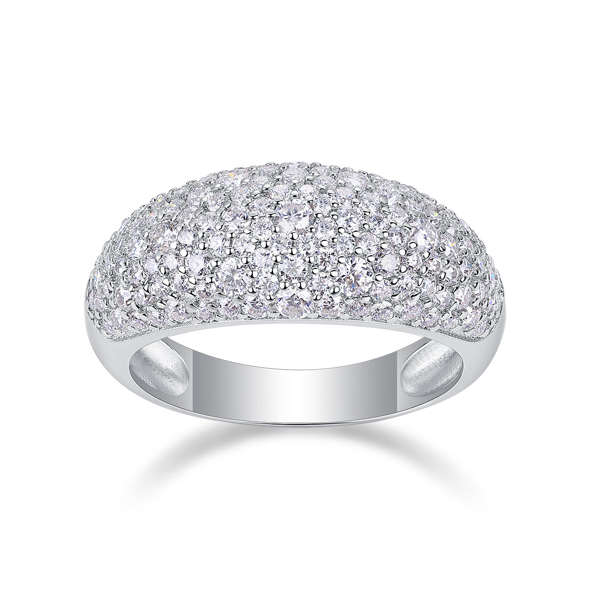 Moonlit Night Stars Moissanite Diamond Ring – S925 Silver